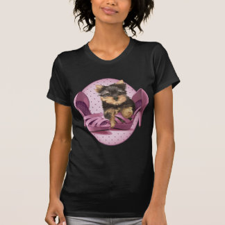 T-shirt Yorkie dans la chaussure