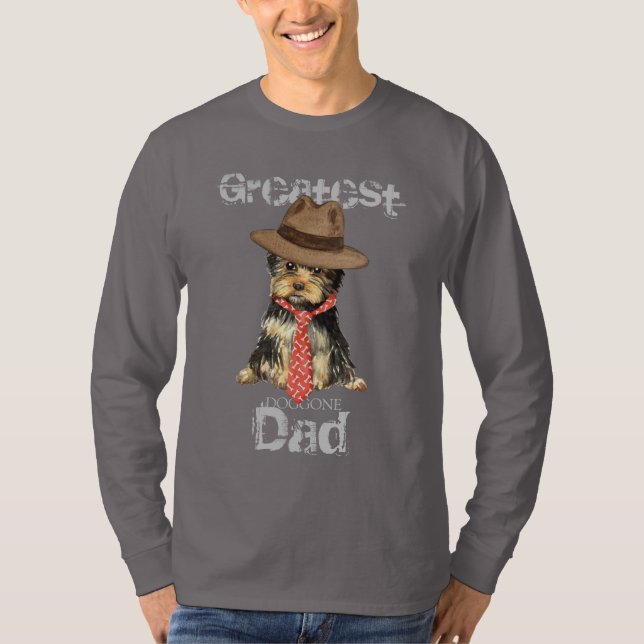 T-shirt Yorkie papa (Devant)