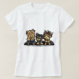 T-shirt Yorkie Trio