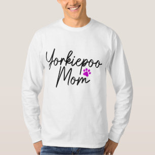 T-shirt Yorkiepoo Maman Propriétaire Chien Yorkiepoo Mama