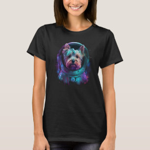 T-shirt Yorkshire Astronaut Terrier dans l'espace mignon c