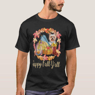 T-shirt Yorkshire Propriétaire mignonne Automne Amoureux d