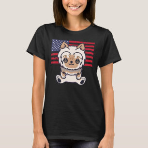 T-shirt Yorkshire Terrier 4 juillet Patriotique États-Unis