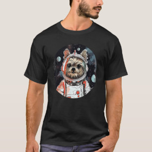 T-shirt Yorkshire Terrier Astronaut Funny Dog Space Suit