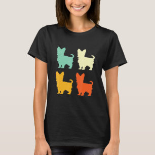 T-shirt Yorkshire Terrier Chien Retro Yorkie Chien Vintage