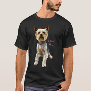 T-shirt Yorkshire Terrier Chien Yorkie Maman Papa Aime Ter