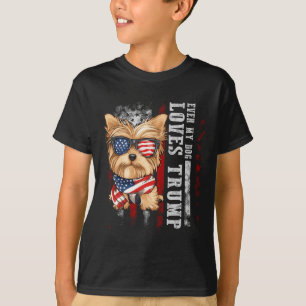T-shirt Yorkshire Terrier Chien Yorkie Même Mon Chien Aime