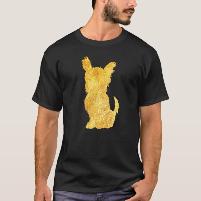 T-shirt Yorkshire Terrier chiot animal de compagnie Tee Yo (Devant)
