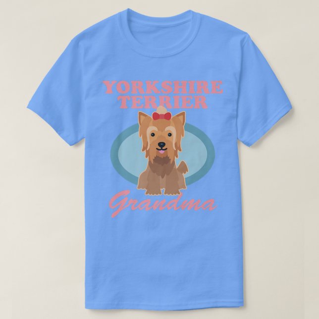 T-shirt Yorkshire Terrier Grand-mère Yorkie Propriétaire d (Design devant)