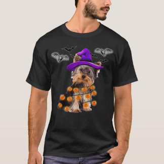 T-shirt Yorkshire Terrier Halloween Citrouille