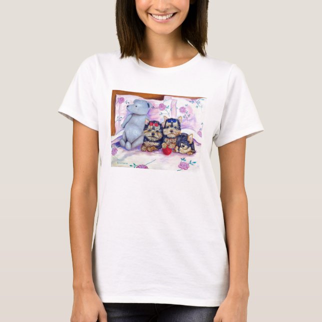 T-shirt Yorkshire Terrier Keds Chaussures (Devant)