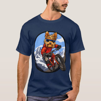 T-shirt Yorkshire Terrier Mountainbike / Biker Terrier T-S