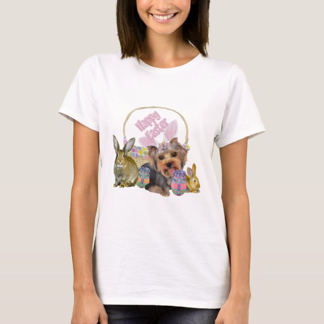 T-shirt Yorkshire Terrier Pâques (Devant)