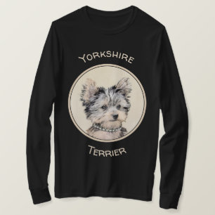 T-shirt Yorkshire Terrier Puppy Peinture Chien original