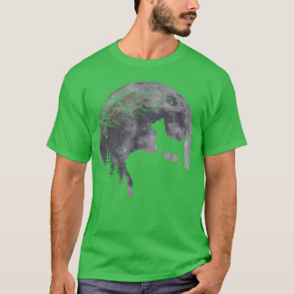 T-shirt Yorkshire Terrier sous la lune Amoureux de les chi