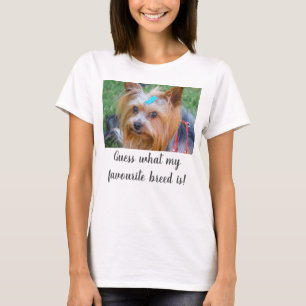 T-shirt Yorkshire Terrier Yorkie Guess race préférée