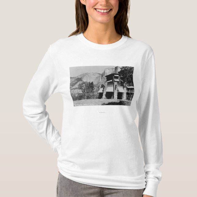 T-shirt Yosemite, CA - la loge et la vallée d'Ahwahnee (Devant)