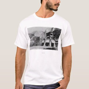 T-shirt Yosemite, CA - la loge et la vallée d'Ahwahnee