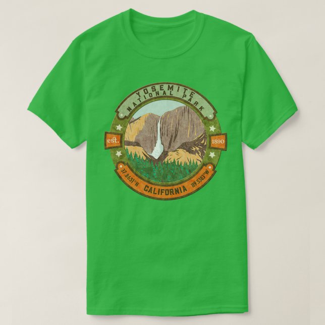 T-shirt Yosemite National Park California 2 (Design devant)