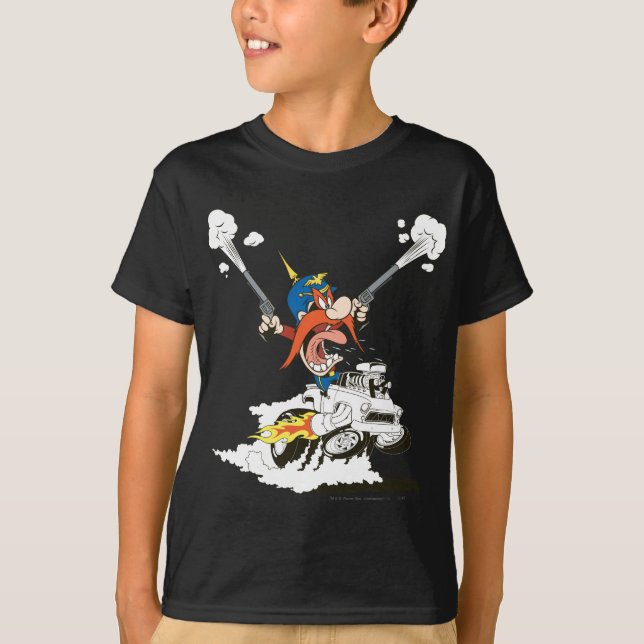 T-shirt Yosemite Sam Road Rage (Devant)