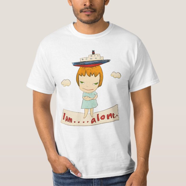 T-shirt Yoshimoto nara je suis seul (Devant)
