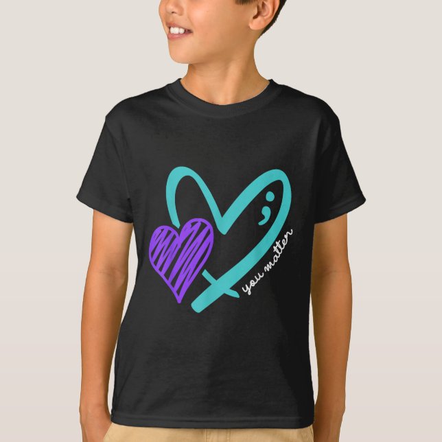 T-shirt You Don't Let Your Story End Suicide Awareness  (Devant)