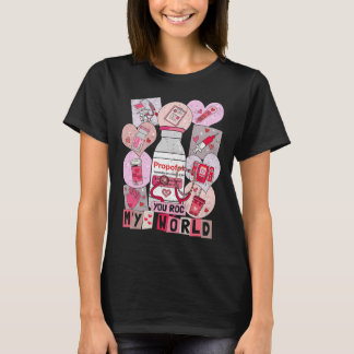 T-shirt You Rock My World Heart Nurse Love Hospital Valent