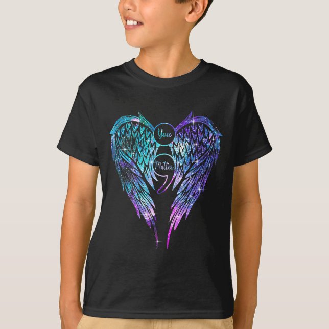 T-shirt You Wings Suicide Prevention Awareness (on Back)  (Devant)