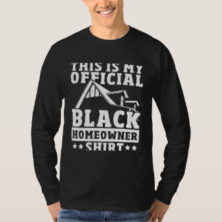 T-shirt Young Black Homeowner First Time House Buyer Black