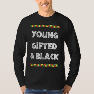 T-shirt young ed and black Black History
