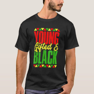 T-shirt Young Gifted & Black History Apparel, African Men 