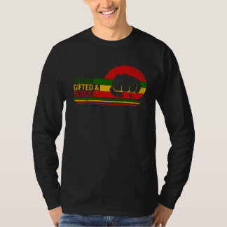 T-shirt Young Gifted & Black History Month Afro Woman BLM 