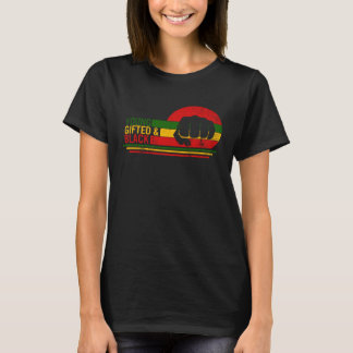 T-shirt Young Gifted & Black History Month Afro Woman BLM 