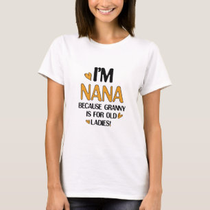 T-shirt Young Nana Graphic Nana Clipart Design Grandma Art