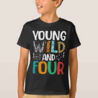 Young Wild Et Four Funky 4th Birthday Kids