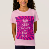 Your Keep Calm Saying on Hot Pink