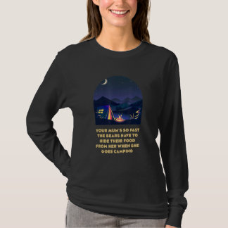 T-shirt Your Mums So Fast Camping Mom Camper Mommy Kids 1