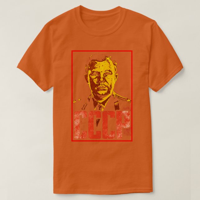 T-shirt Youri Gagarine premier espace 4 (Design devant)