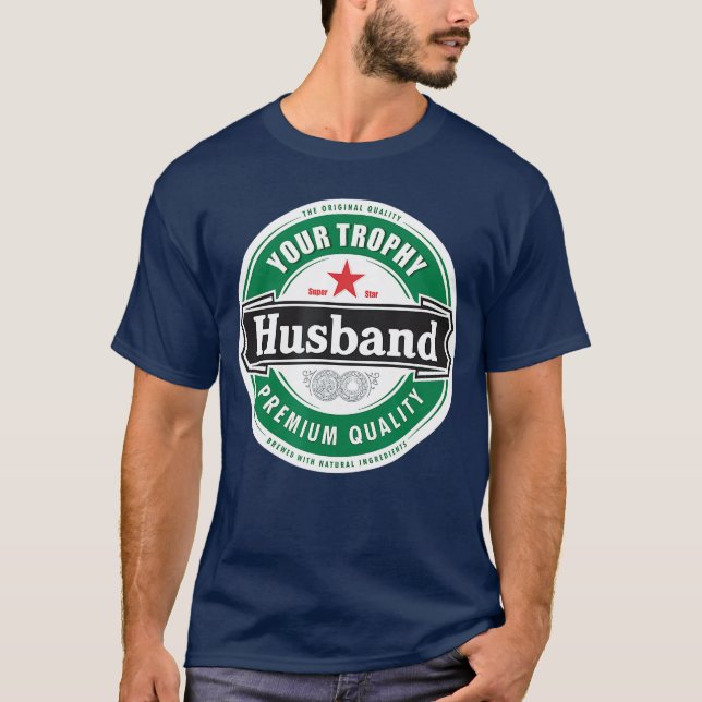 T-shirt Yourrophy Husband Funny Married funny gift retro (Devant)