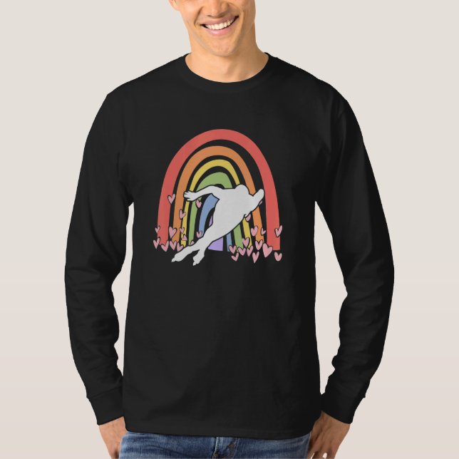 T-shirt Youth Speedskater women Ice Skating cute Speed Ska (Devant)