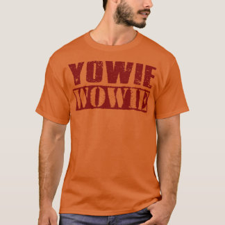 T-shirt Yowie Wowie Vintage Marron Texte