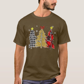 T-shirt yqQG Leopard Faith Joyeux Noël Arbre de Noël Chris