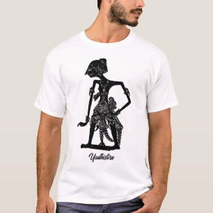 T-shirt Yudhistira Wayang Kulit La Marionnette d'Ombre