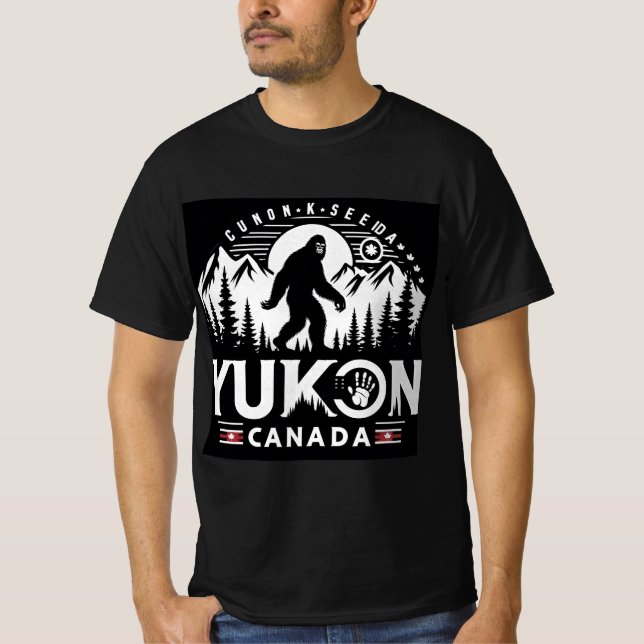 T-shirt Yukon Canada Bigfoot (Devant)