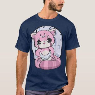 T-shirt Yume Kawaii Red Panda Moon Fairy Kei Harajuku Nugo