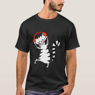 T-shirt Yuna Cat Jouit Du Beat Avec Son Nouveau Casque
