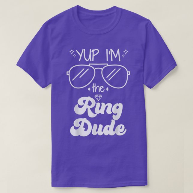 T-shirt Yup Im Ring Dude Ring Bearer Funny Mariage Par (Design devant)