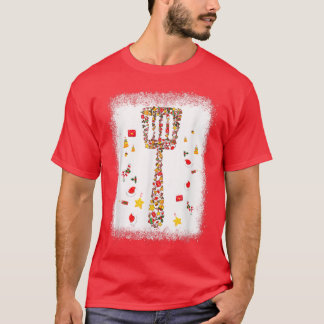 T-shirt YXen Spatule de Noël en bois Pyjama Joyeux Noël Co
