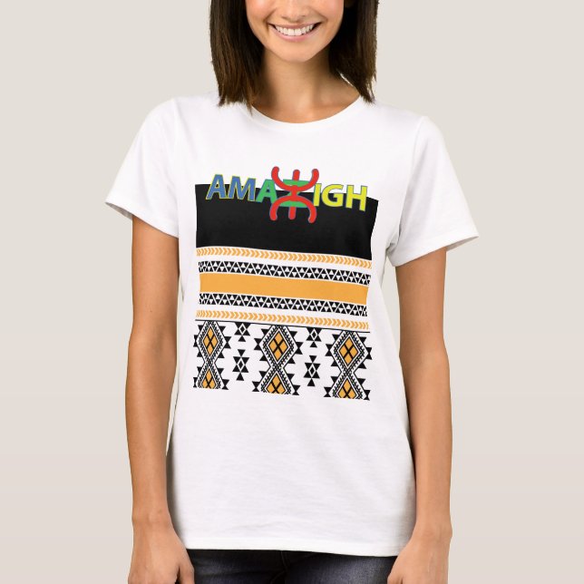 T-SHIRT Z AMAZIGH MON BEAU MOTIF BERBERE (Devant)