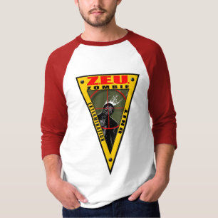 T-shirt Z.E.U. - Unité d'extermination de zombi - lumièr
